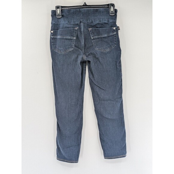 Rock & Republic Denim Rx Fever Pull On Slimming Skinny Ankle Dark Jeans Size 2 - Picture 2 of 9